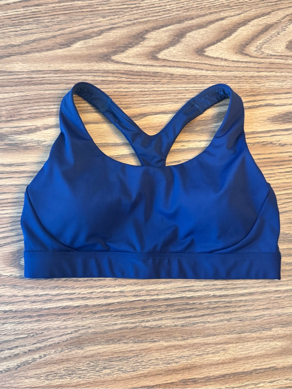 Athleta Navy Interval Racerback Medium-Impact Sports Bra